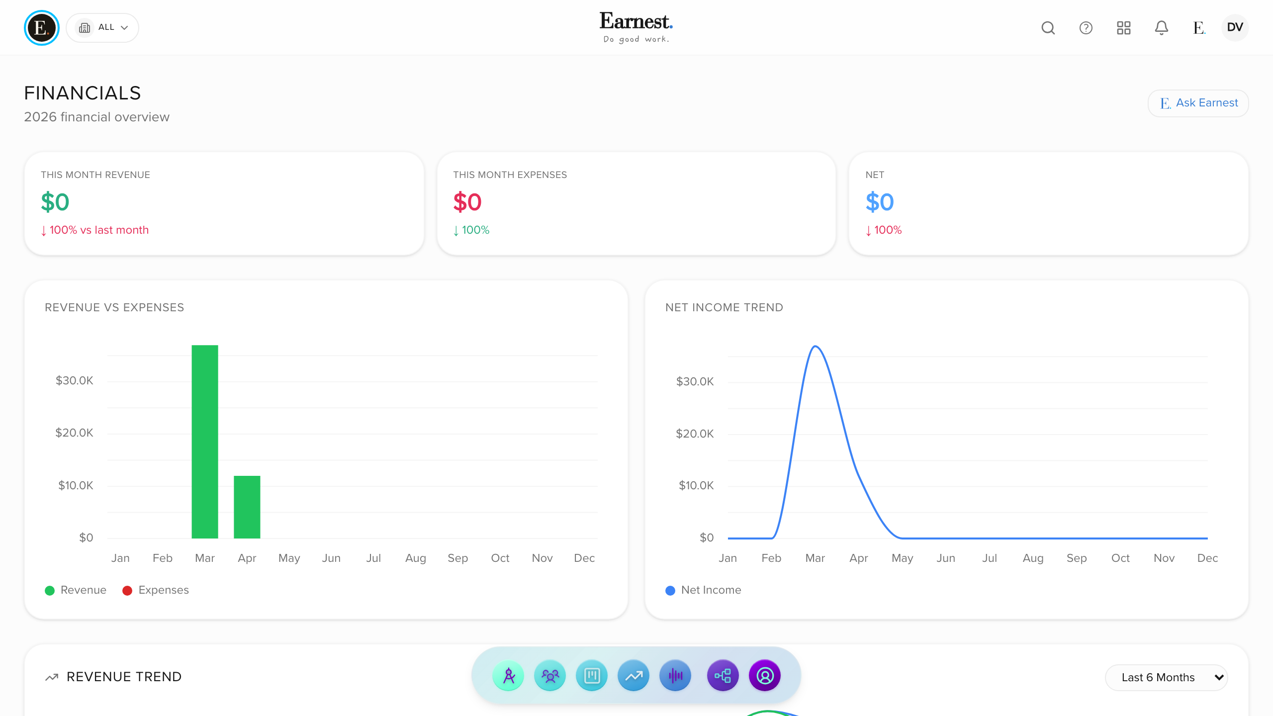 Accept Payments inside Earnest