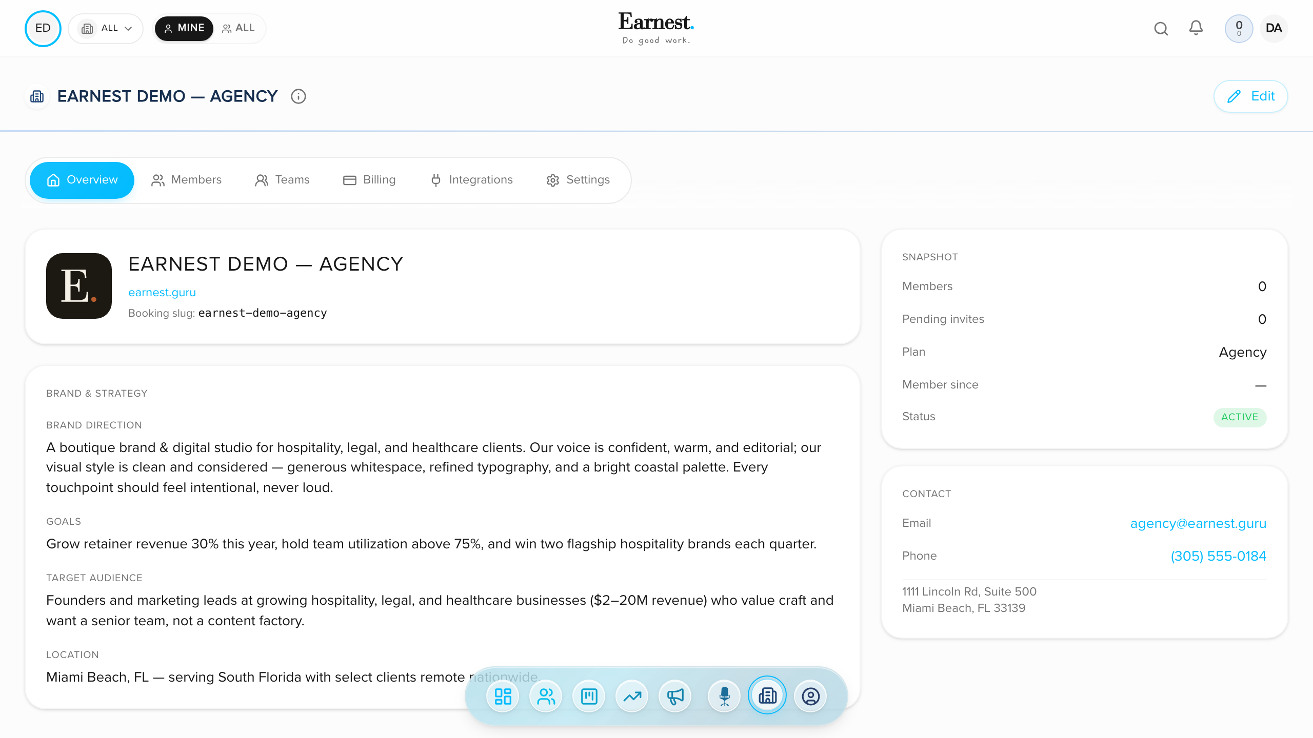 AI Token Management inside Earnest
