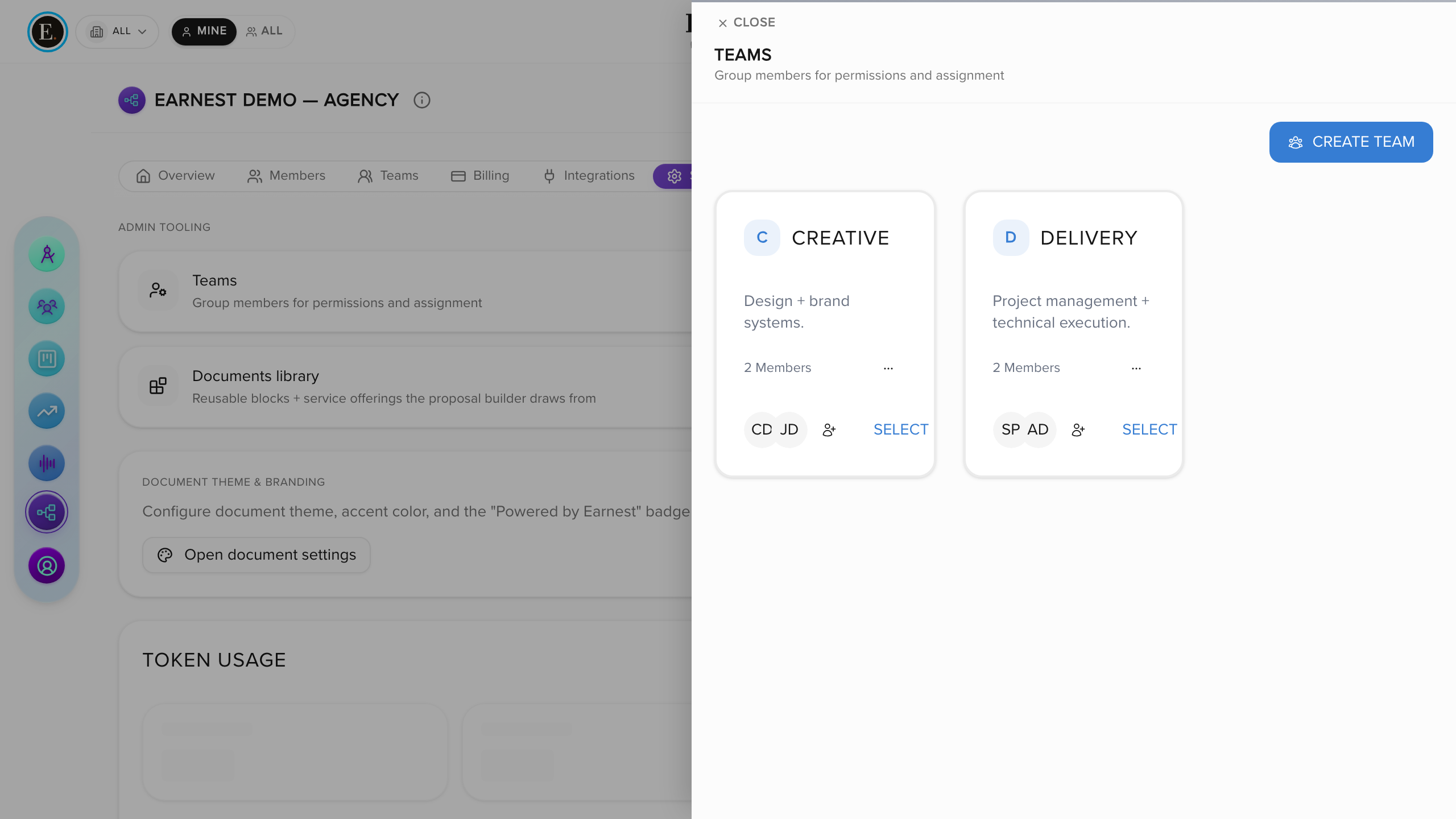 Client Access Control inside Earnest