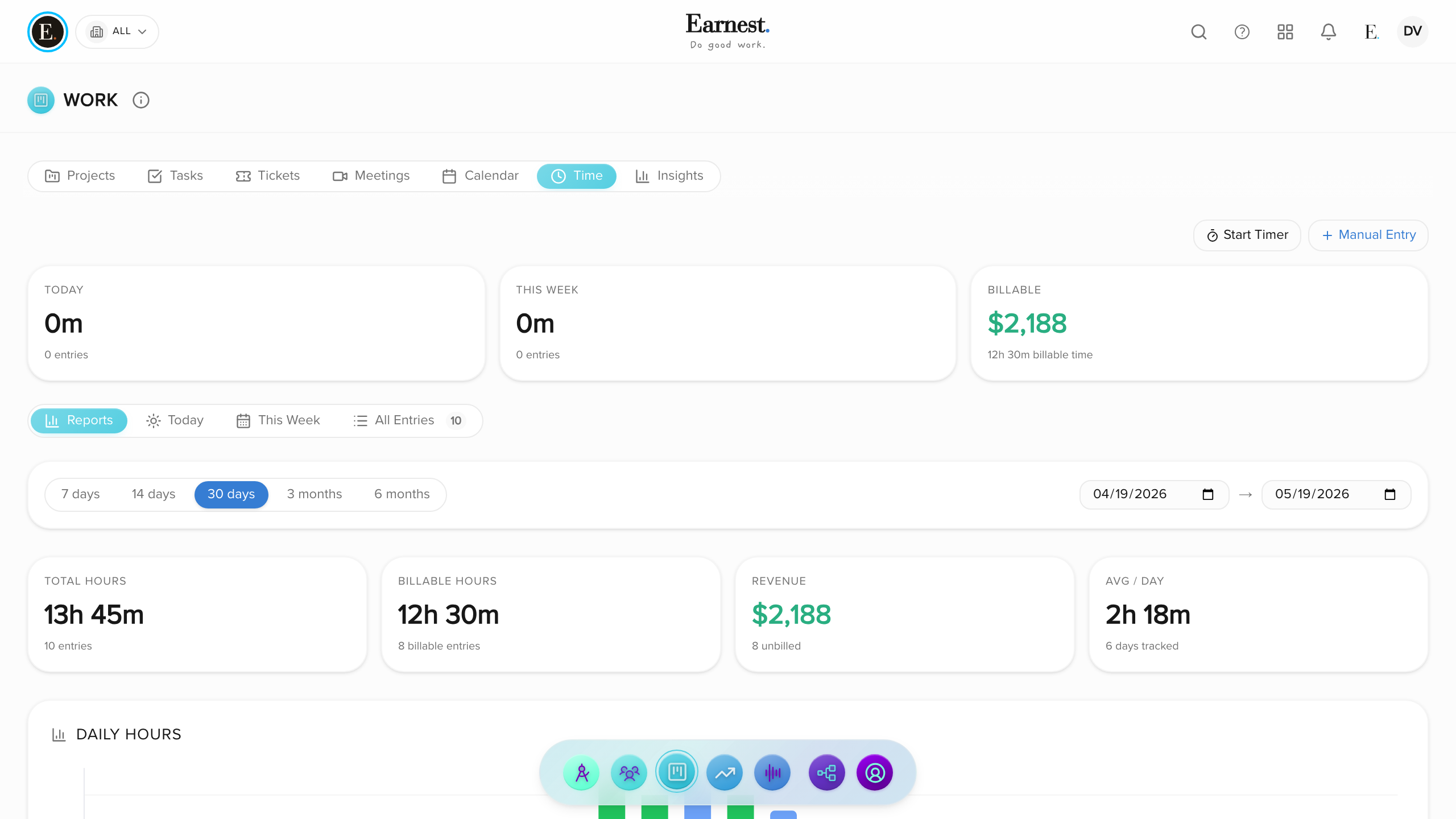 Retainer & Content Studio inside Earnest